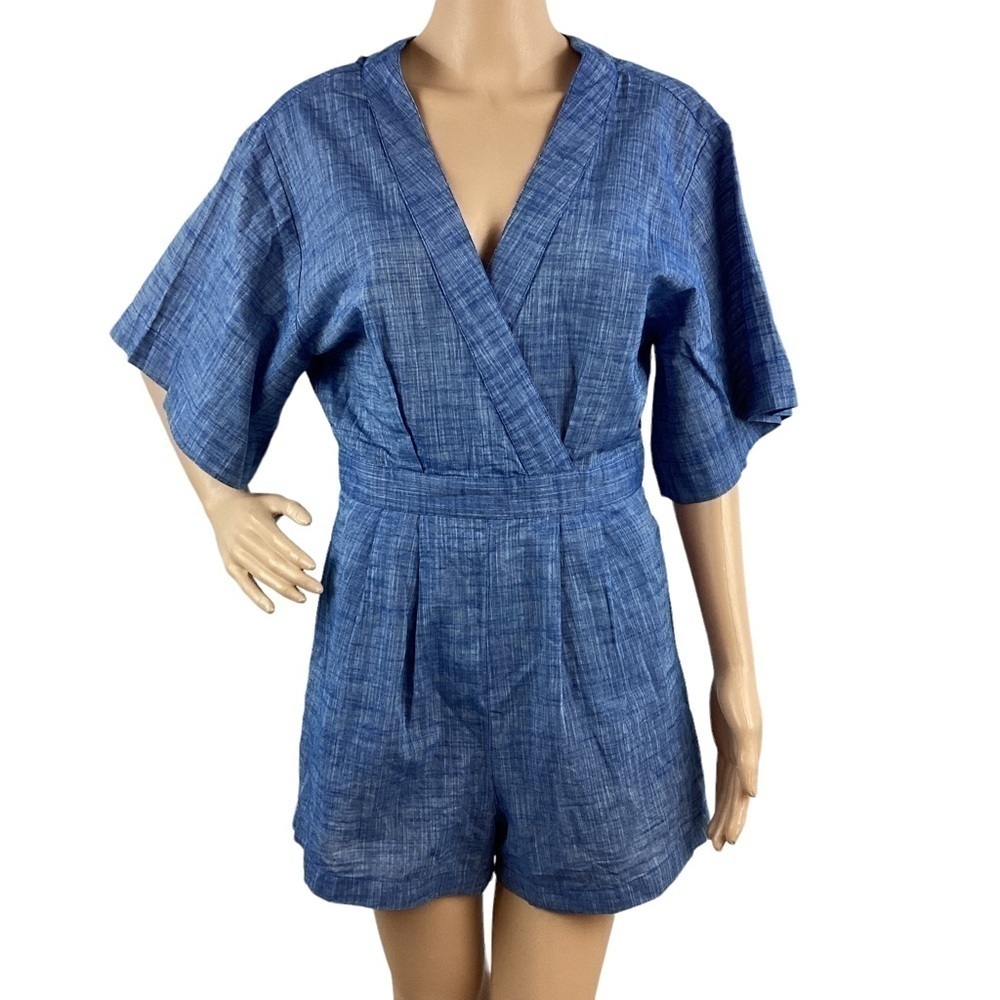 Seafolly Australia Romper Size S Blue Cotton